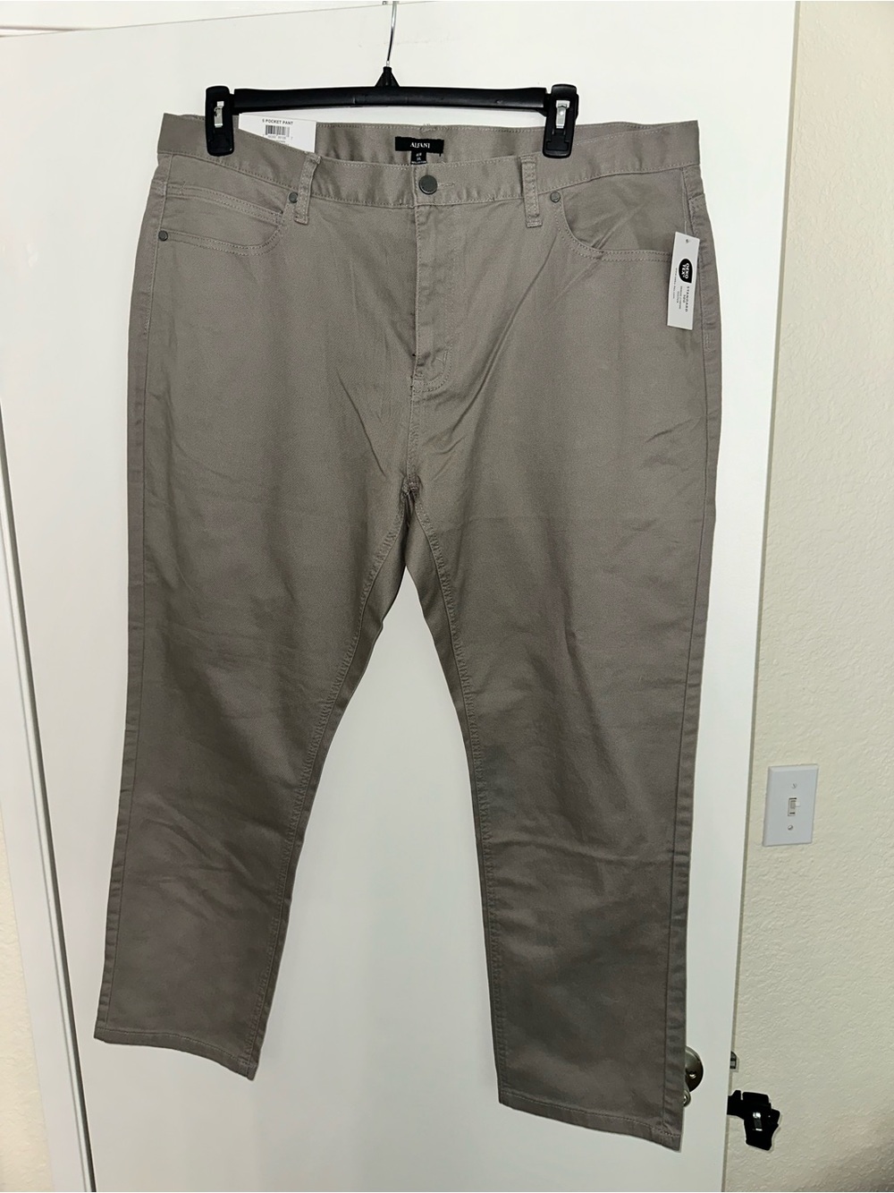 Alfani Men's Grey Straight-Leg Pants